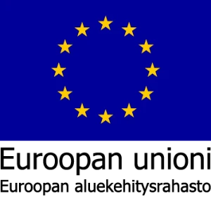 Euroopan unionin lippulogo. Euroopan aluekehitysrahasto (EAKR)